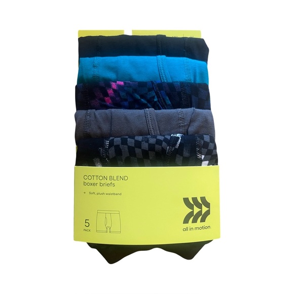 NWT Youth Boys All in Motion Cotton Blend Boxer Briefs - Yellow Packaging - Picture 1 of 12